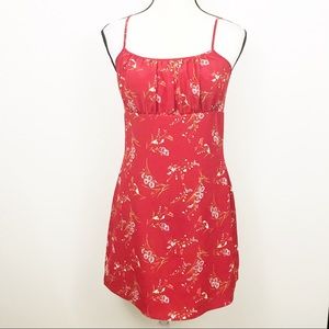 Express Floral Print Dress w/ built-in shorts